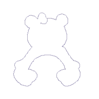 Teddy Bear Girl - Applique