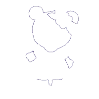 Teddy Bear Girl - Applique - Machine Embroidery Design