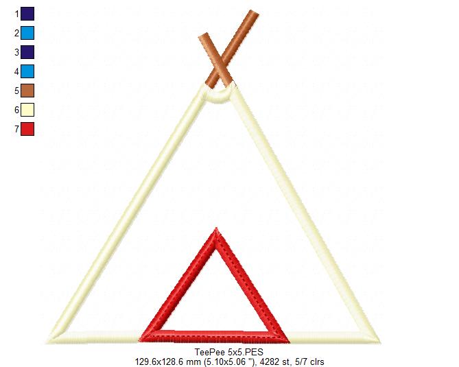 Tee Pee - Applique