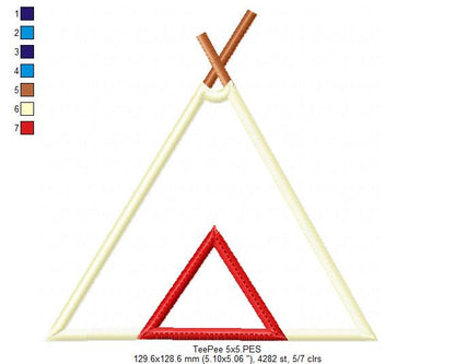 Tee Pee - Applique