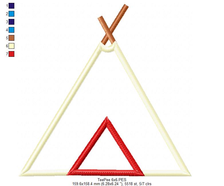 Tee Pee - Applique