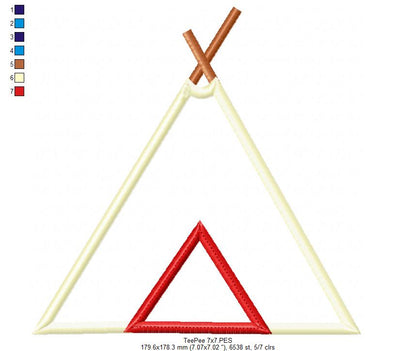 Tee Pee - Applique