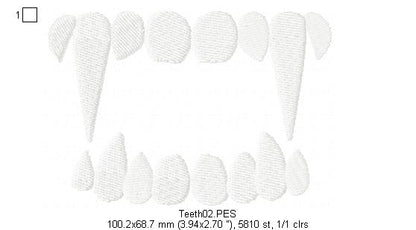 Teeths for Face Masks 1 - Fill Stitch