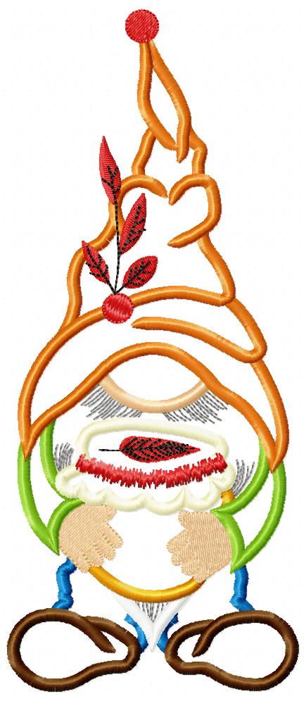 Thanksgiving Gnome with Honey - Applique