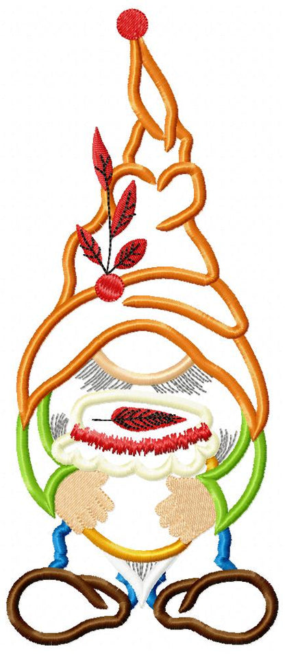 Thanksgiving Gnome with Honey - Applique