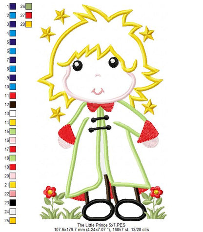 Cute Little Prince - Applique