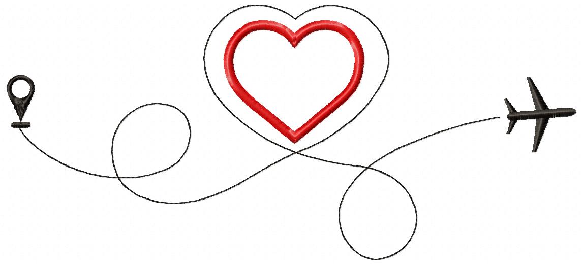 The Route of Love - Applique