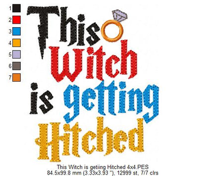 This Witch is Getting Hitched - Fill Stitch