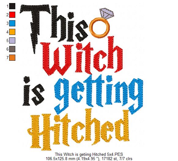 This Witch is Getting Hitched - Fill Stitch
