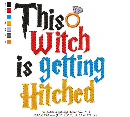 This Witch is Getting Hitched - Fill Stitch