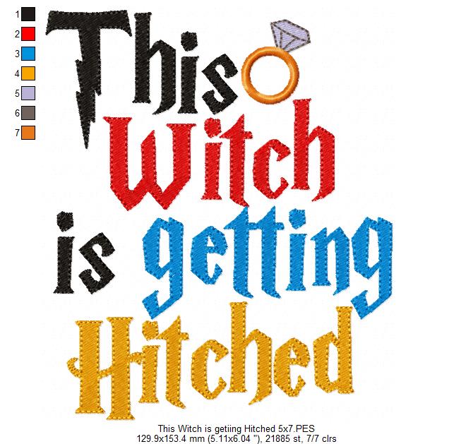 This Witch is Getting Hitched - Fill Stitch