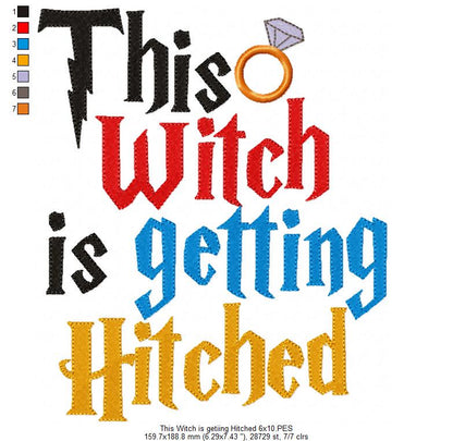 This Witch is Getting Hitched - Fill Stitch