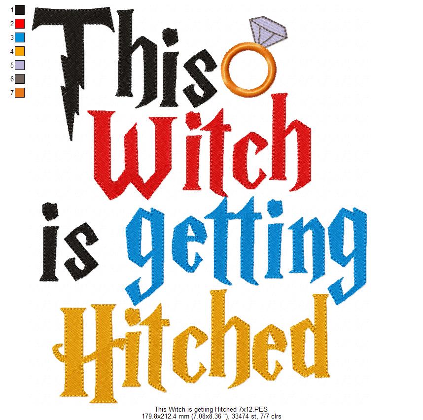 This Witch is Getting Hitched - Fill Stitch