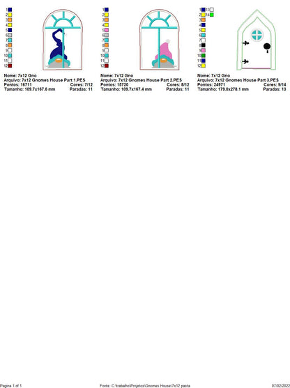 Gnomes House - ITH Project - Machine Embroidery Design