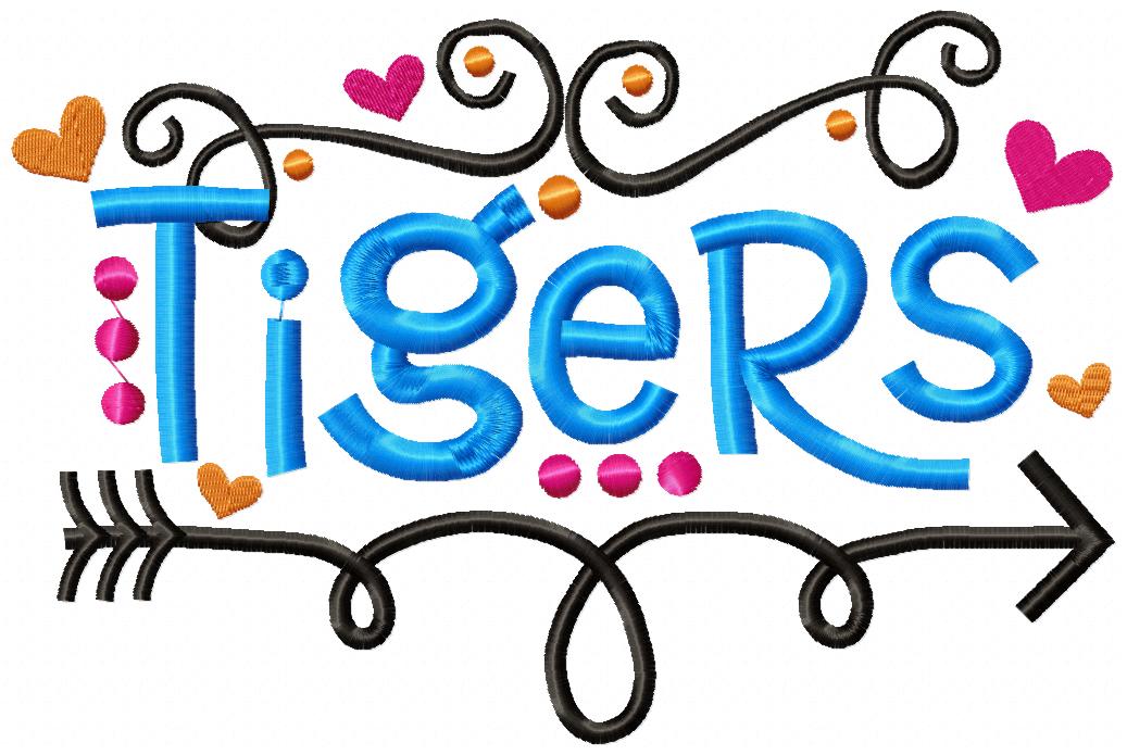 Tigers - Satin Stitch - Machine Embroidery Design