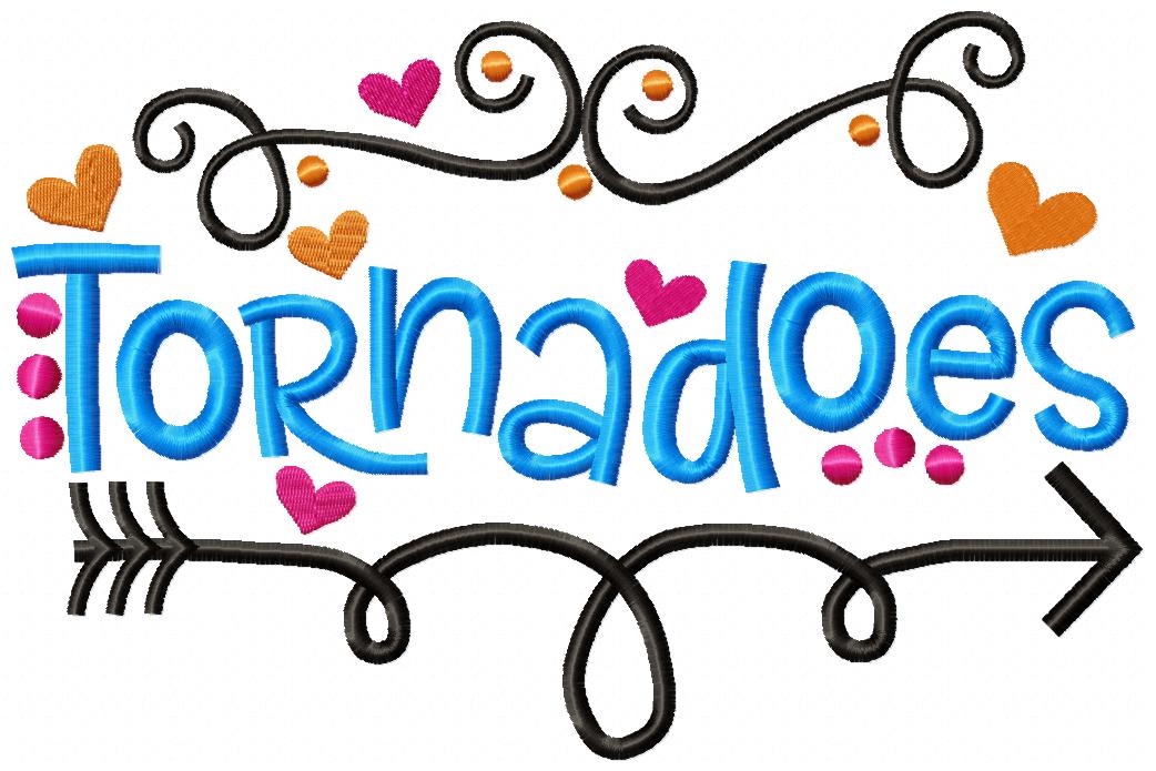 Tornadoes Arrows Hearts - Satin Stitch - Machine Embroidery Design