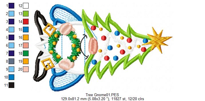 Christmas Gnomes Pack with 10 designs  - Applique