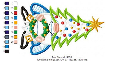 Christmas Gnomes Pack with 10 designs  - Applique