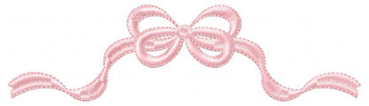Trimmed Ribbon Bow - Fill Stitch - Machine Embroidery Design