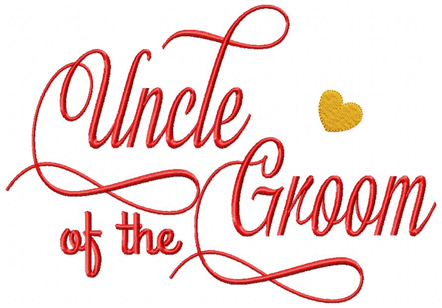 Uncle of the Groom - Fill Stitch