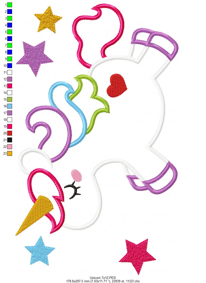 Magical Unicorn - Applique