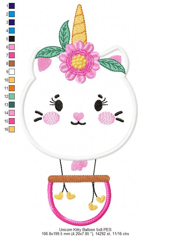 Hot Air Balloon Animals - Applique