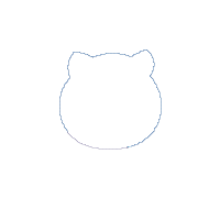 Unicorn Kitty Hot Air Balloon - Applique