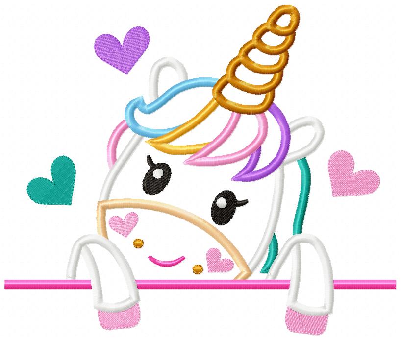 Very Cute Unicorn - Applique