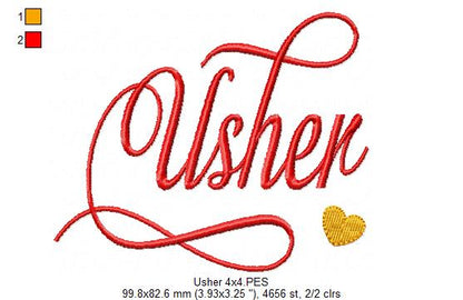 Usher - Fill Stitch