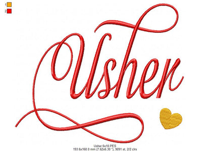 Usher - Fill Stitch