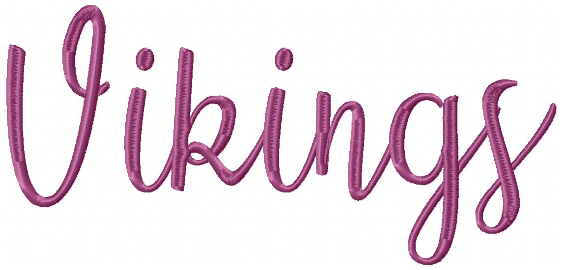 Vikings Word - Fill Stitch - Set of 2 designs