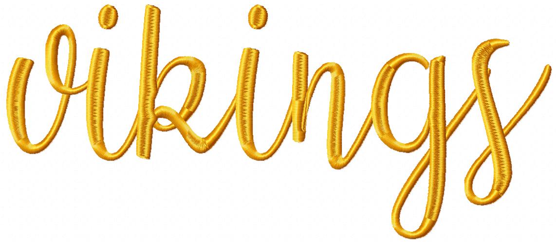 Vikings Word - Fill Stitch - Set of 2 designs