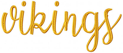 Vikings Word - Fill Stitch - Set of 2 designs