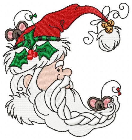 Vintage Santa Claus - Fill Stitch