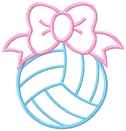 Voleyball Bow - Applique