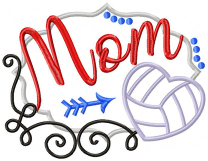 Volleyball Mom - Applique