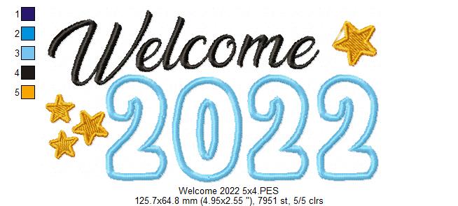 Welcome 2022 - Applique