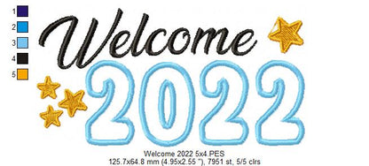 Welcome 2022 - Applique