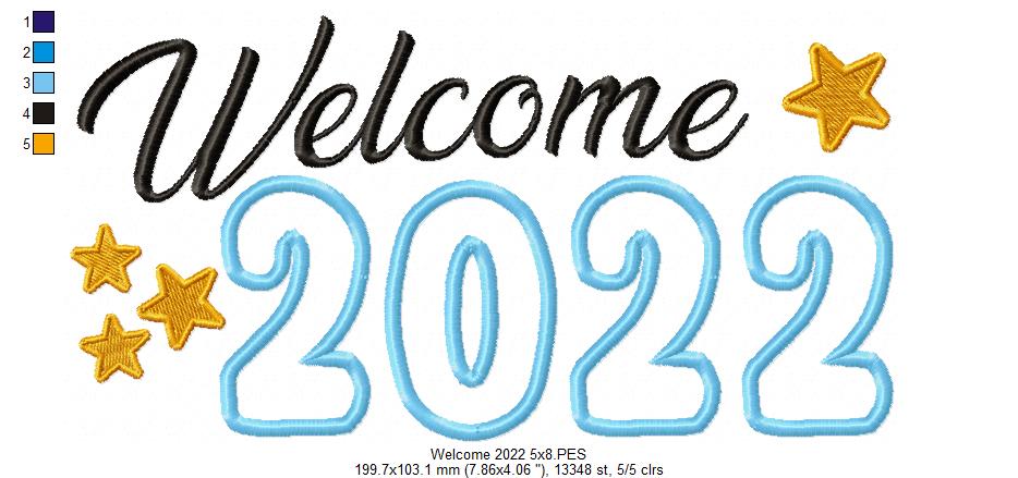 Welcome 2022 - Applique