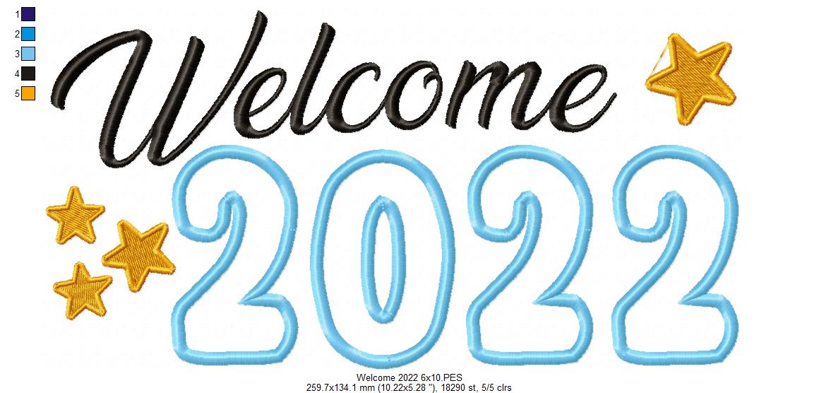 Welcome 2022 - Applique