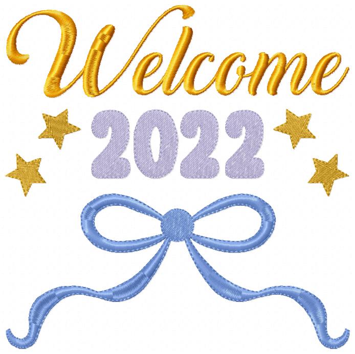 Welcome 2022 - Fill Stitch
