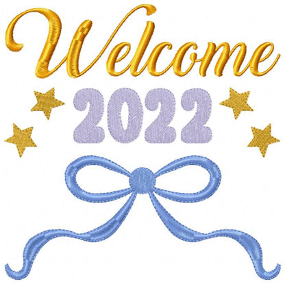 Welcome 2022 - Fill Stitch