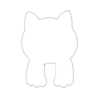 Welcome to the Cat's House Ornament - ITH Project - Machine Embroidery Design