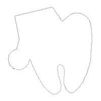 Teeth Christmas Tree Ornaments Set - ITH Project - Machine Embroidery Design