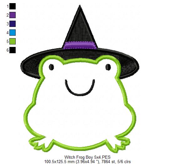 Wizard Frog Boy - Applique