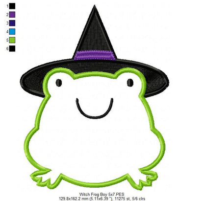 Wizard Frog Boy - Applique