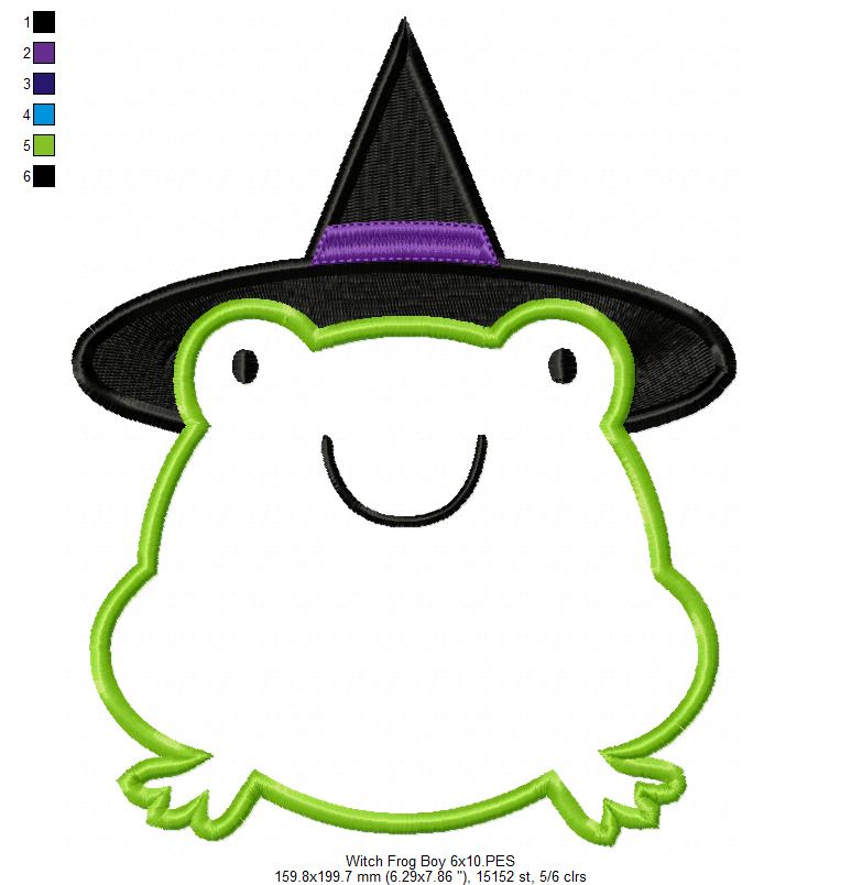 Wizard Frog Boy - Applique