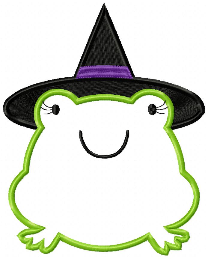 Wizard Frog Girl - Applique