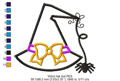 Witch Hat - Applique Embroidery