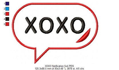 XOXO Notification  - Applique